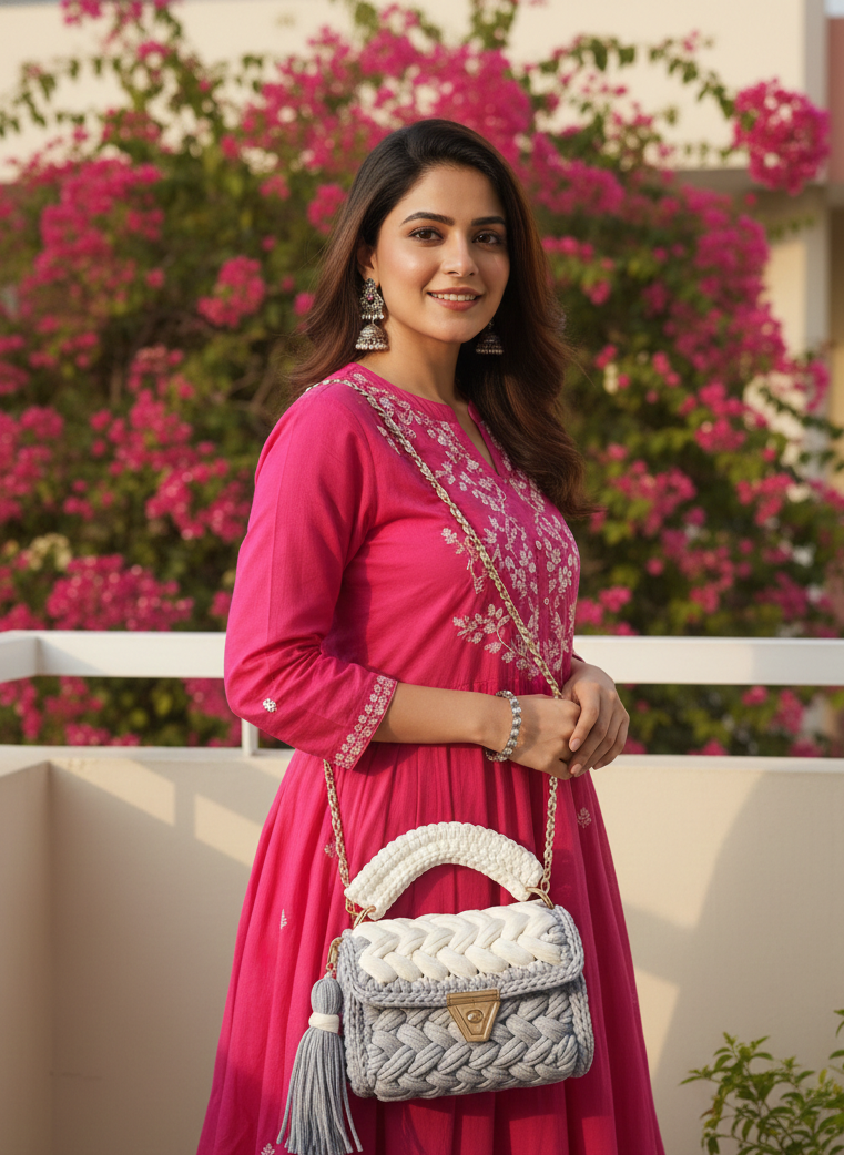 The Mist & Moonlight Braided Satchel