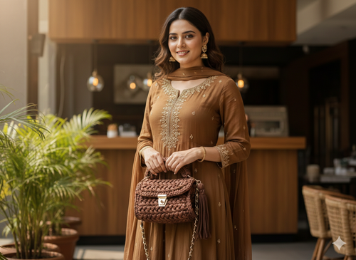 Espresso Macaron Handbag