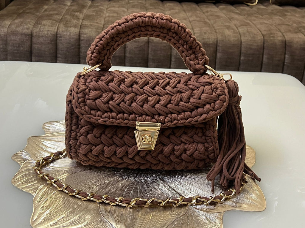 Espresso Macaron Handbag