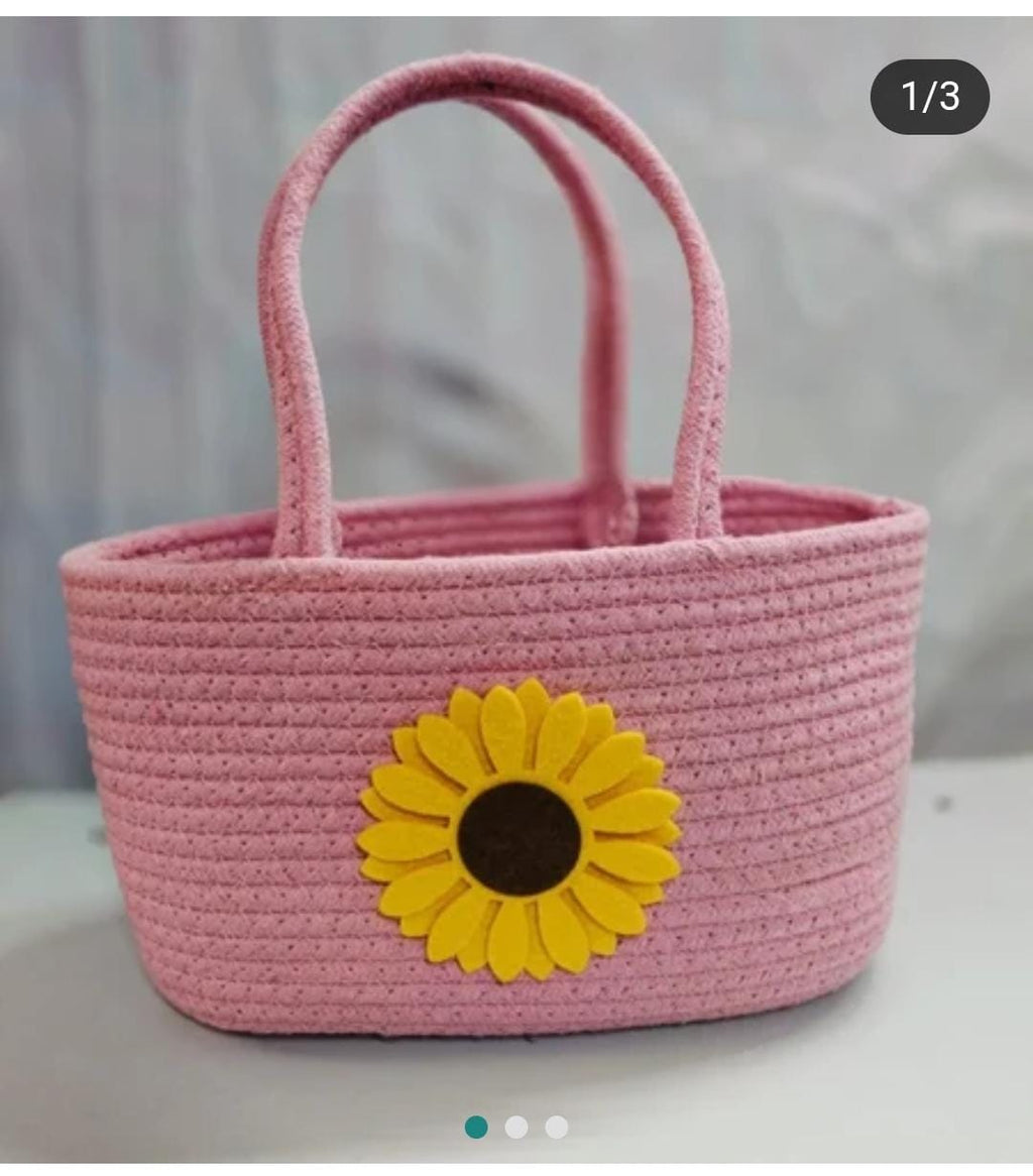 The Sunlit Petal: Handcrafted Floral Bloom Tote
