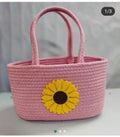 The Sunlit Petal: Handcrafted Floral Bloom Tote