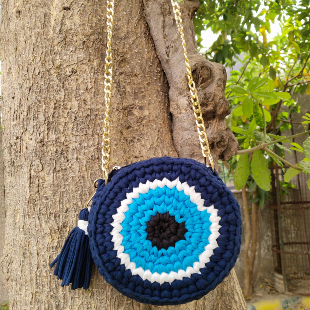 The Nazar Guard: Handcrafted Evil Eye Circular Sling